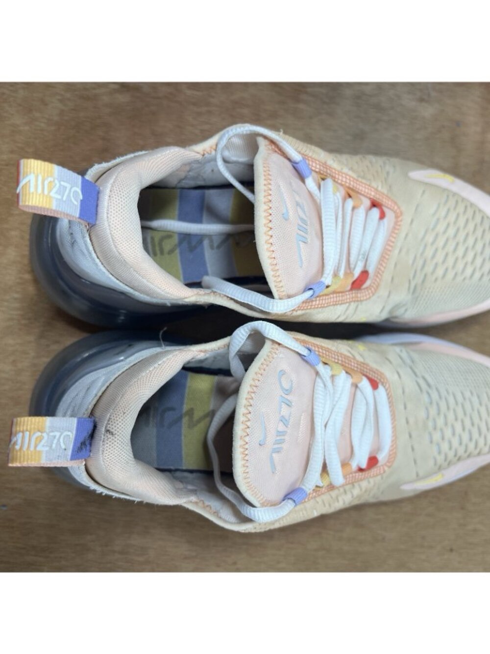 Nike Air Max 270 Washed Coral Track Red White CW5589 600 Women's Size 10.5 - Picture 8 of 9